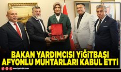 Bakan Yardımcısı Yiğitbaşı Afyonlu Muhtarları kabul etti