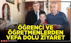 Öğrenci ve öğretmenlerden vefa dolu ziyaret