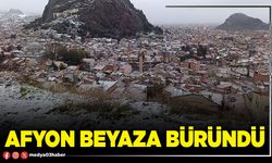 Afyon beyaza büründü