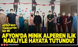 Afyon’da minik Alperen ilik nakliyle hayata tutundu!