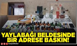 Yaylabağı Beldesinde bir adrese baskın!