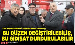Bu düzen değiştirilebilir, bu gidişat durdurulabilir