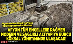 Afyon tüm engellere rağmen modern ve sağlıklı altyapıya Burcu Köksal yönetiminde ulaşacak!