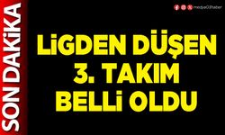 Ligden düşen 3. takım belli oldu
