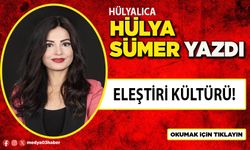 Eleştiri kültürü!