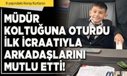 Müdür koltuğuna oturdu ilk icraatıyla arkadaşlarını mutlu etti!