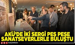 AKÜ’de iki sergi peş peşe sanatseverlerle buluştu