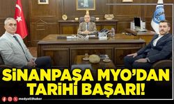 Sinanpaşa MYO’dan tarihi başarı!