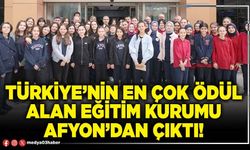 Türkiye’nin en çok ödül alan eğitim kurumu Afyon’dan çıktı!