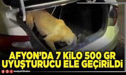 Afyon’da 7 Kilo 500 Gr uyuşturucu ele geçirildi