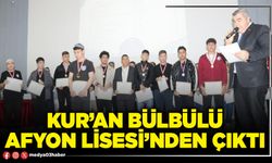 Kur’an bülbülü Afyon Lisesi’nden çıktı