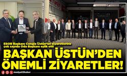 Başkan Üstün’den önemli ziyaretler!
