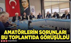 Amatörlerin sorunları bu toplantıda görüşüldü