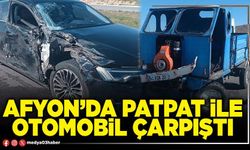 Afyon’da patpat ile otomobil çarpıştı