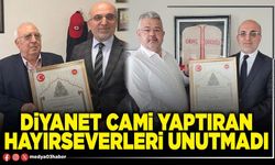 Diyanet Cami yaptıran hayırseverleri unutmadı