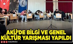 AKÜ’de bilgi ve genel kültür yarışması yapıldı