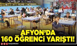 Afyon’da 160 öğrenci yarıştı!