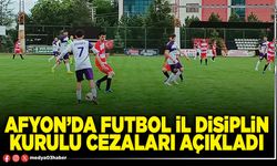 Afyon’da Futbol İl Disiplin Kurulu cezaları açıkladı