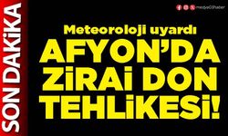 Afyon’da zirai don tehlikesi!