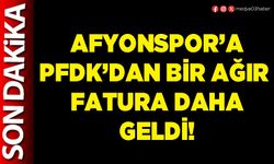 Afyonspor’a PFDK’dan bir ağır fatura daha geldi!