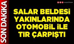 Salar Beldesi yakınlarında otomobil ile tır çarpıştı