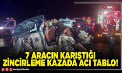 7 aracın karıştığı zincirleme kazada acı tablo!
