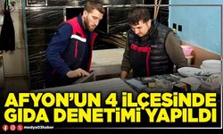 Afyon’un 4 İlçesinde gıda denetimi yapıldı