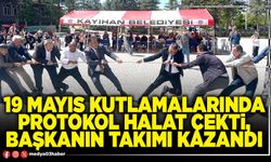 19 Mayıs kutlamalarında protokol halat çekti, Başkanın takımı kazandı