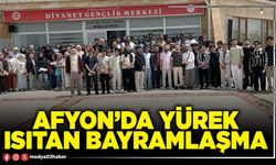 Afyon’da yürek ısıtan bayramlaşma