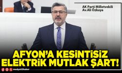 Afyon’a kesintisiz elektrik mutlak şart!