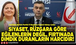 Siyaset, rüzgara göre eğilenlerin değil, fırtınada dimdik duranların harcıdır!