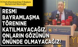 Resmi bayramlaşma törenine katılmayacağız, onların gözünün önünde olmayacağız!