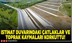 İstinat duvarındaki çatlaklar ve toprak kaymaları korkuttu!