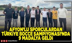 Afyon’lu sporculardan Türkiye Bocce Şampiyonası’nda 9 madalya geldi