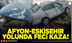 Afyon-Eskişehir yolunda feci kaza!