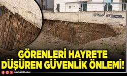Görenleri hayrete düşüren güvenlik önlemi!