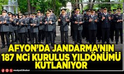 Afyon’da Jandarma’nın 187 nci kuruluş yıldönümü kutlanıyor