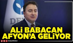 Ali Babacan Afyon’a geliyor