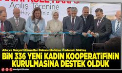 Bin 336 yeni kadın kooperatifinin kurulmasına destek olduk