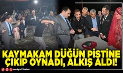 Kaymakam düğün pistine çıkıp oynadı, alkış aldı!