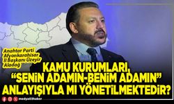 Kamu kurumları, “Senin adamın-benim adamın” anlayışıyla mı yönetilmektedir?