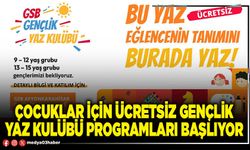 Çocuklar için ücretsiz gençlik yaz kulübü programları başlıyor