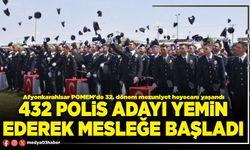 432 Polis adayı yemin ederek mesleğe başladı