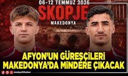 Afyon’un güreşçileri Makedonya’da mindere çıkacak