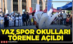 Yaz spor okulları törenle açıldı