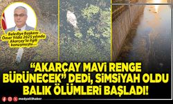 “Akarçay mavi renge bürünecek” dedi, simsiyah oldu balık ölümleri başladı!