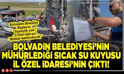 Bolvadin Belediyesi’nin mühürlediği sıcak su kuyusu İl Özel İdaresi’nin çıktı!