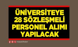 Üniversiteye 28 sözleşmeli personel alımı yapılacak
