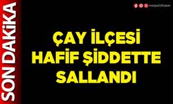 Çay İlçesi hafif şiddette sallandı