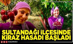 Sultandağı İlçesinde kiraz hasadı başladı
